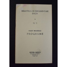 Programe - Faust Bradescu - Dacia - Madrid 1977 - Miscarea Legionara