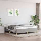 Cumpara ieftin Cadru de pat fără saltea, gri deschis, 180x200 cm, textil