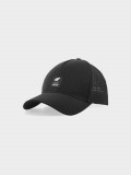 Șapcă cu cozoroc strapback pentru bărbați - neagră, 4F Sportswear