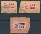 GERMANIA , DDR 1964 - TIMBRE OFICIALE PENTRU INTREPRINDERI SE STAT , STAMPILATE, Stampilat