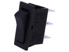 Comutator Basculant ON-ON Negru 10A 250V