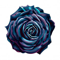 Sticker decorativ, Trandafir, Multicolor, 60 cm, 7568ST foto