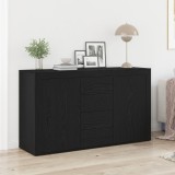 vidaXL Sideboard Stejar negru Lemn prelucrat 120 x 36 x 69 cm Depozitare