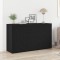 vidaXL Sideboard Stejar negru Lemn prelucrat 120 x 36 x 69 cm Depozitare