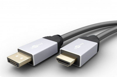 Cablu DisplayPort v1.2 - HDMI v2.0 3m 3D Ultra HD 4K 50/60Hz 2160p Goobay Plus foto