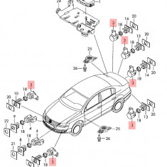 Senzor Parcare Volkswagen Passat B6 B7 CC Jetta Golf 6 Caddy