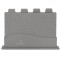 Set de placi de taiat Edenberg EB-1004, 4 buca?i, Plastic, Stand, Gri