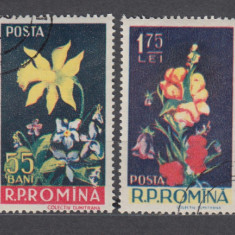 ROMANIA 1956 LP 418 FLORI SERIE STAMPILATA