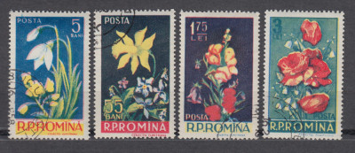 ROMANIA 1956 LP 418 FLORI SERIE STAMPILATA foto