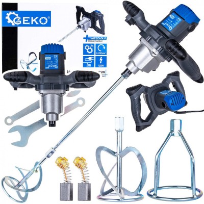 Mixer electric pentru vopsea / mortar, 1200 W, 2 viteze, Geko G80210 foto