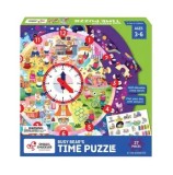 Cumpara ieftin Puzzle Chalk and Chuckles - Ursuletul invata ceasul, 37 piese
