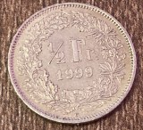 C50 - Moneda foarte veche - Elvetia - 1/2 franci - 1999