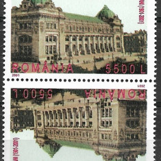 B0547 - Romania 2001 - Posta 1v.tete-beche neuzat,perfecta stare