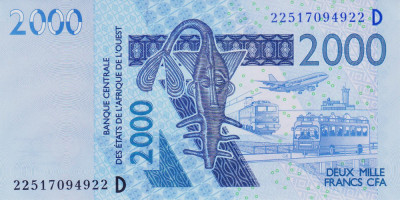 Bancnota Statele Africii de Vest 2.000 Franci 2022 - P316D UNC ( Mali ) foto