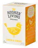 Ceai Lamaie si Ghimbir Bio 15 plicuri 30g Higher Living, Produs Natural Ecologic, Fabricat in Anglia