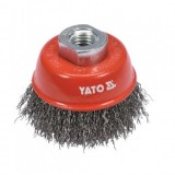 Perie sarma cupa 65 mm, sarma inox, prindere M14