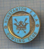 AX 356 INSIGNA BOWLING- HUNSTANTON E.B.A. - BOWLING CLUB -MAREA BRITANIE