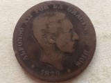 SPANIA-10 CENTIMOS 1879