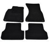 Covorase mocheta Audi A6 4 USI 4/2011- , A6 AVANT 9/2011- , A7 10/2010- Negru, set de 4 bucati, Rapid