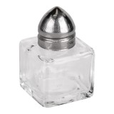 Recipient Condimente, Model Universal, Capacitate 10ml, Sticlă, Capac Metalic, Transparent