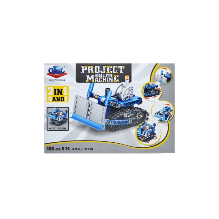 Cuburi constructii 2:1, vehicule, 168 piese