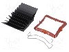 Radiator extrudat, aluminiu, 33mm x 33mm, neagra, Advanced Thermal Solutions - ATS-51330K-C1-R0