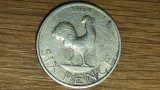 Malawi parte din Commonwealth britanic - moneda coloniala exotica - 6 (six) pence 1964 cocos - greu de gasit !