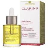 Clarins Lotus Treatment Oil ulei de regenerare cu efect de netezire ziua și noaptea 30 ml
