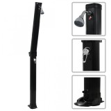 Cumpara ieftin VidaXL Duș solar pliabil, negru, 214 cm, 23 L