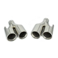 Set ornamente tobe evacuare dubla M-look , compatibil cu BMW seria 5 E60 E61