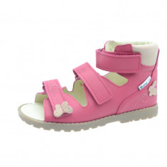 Sandale ortopedice din piele naturala pentru fetite Mrugala 1399F, Roz foto