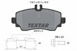 Set placute frana TEXTAR 2307003