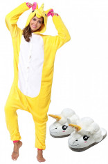 PJM84-292 Set pijama kigurumi + papuci de casa foto