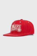 Mitchell&amp;Ness sapca NBA PHILADELPHIA 76ERS culoarea rosu, cu imprimeu