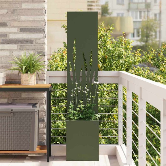 vidaXL Ecran de intimitate pentru grădină Olivengr&oslash;nn 32 x 140 cm