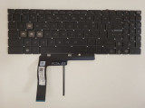 Tastatura Laptop Gaming, MSI, Katana 15 B12V, B12VGK, B12VFK, B12VEK, conector iluminare 6 pini, layout US