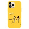 Husa compatibila cu Apple iPhone 15 Plus model Daft punk gun fight, Silicon, TPU, Viceversa, Transparent, Carcasa