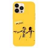 Husa compatibila cu Apple iPhone 15 Pro Max model Daft punk gun fight, Silicon, TPU, Viceversa, Transparent, Carcasa