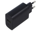 Alimentator Pulsatoriu VENTION 5-12V DC 20W Negru Plug-in
