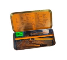 Trusa de Geometrie, Cutie Metalica, 10 Instrumente, Oxford