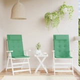 Gossi perne scaun cu spatar inalt, 2 buc, verde, tesatura oxford