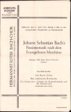 A2477N Hermanst&auml;dter Bach-Chor, Anrechts-Konzert, program, 1935, Sibiu