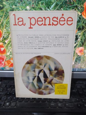 La Pensee, revue du rationalisme moderne, Lukacs, aug. 1979, Paris 110 foto