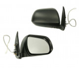 Oglinda exterioara Toyota Hilux (N70), 01.2012-, partea Dreapta, culoare sticla crom, sticla convexa, cu carcasa neagra, ajustare electrica, , 81P152