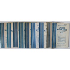 GAZETA MATEMATICA , PUBLICATIE LUNARA PENTRU TINERET , SET DE 11 REVISTE DIN ANUL 1988, LIPSA NR. 4 *
