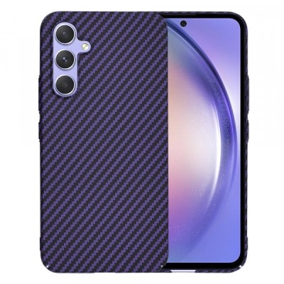 Husa pentru Samsung Galaxy A54 A546, Techsuit, Carbonite FiberShell, Mov foto