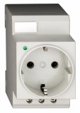 Priza pe sina DIN cu led 2P+E 16A 250V Schrack BZ325003