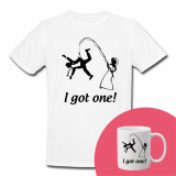 &quot;I got one&quot; Set Personalizat &ndash; Tricou + Cană Negru S