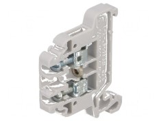 Term.&icirc;mbinare de şine 0,5-2,5mm2 gri TS35 cu 2 borne