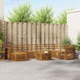 vidaXL Seturi de canapele natural Lemn Solid de Acacia 3375334